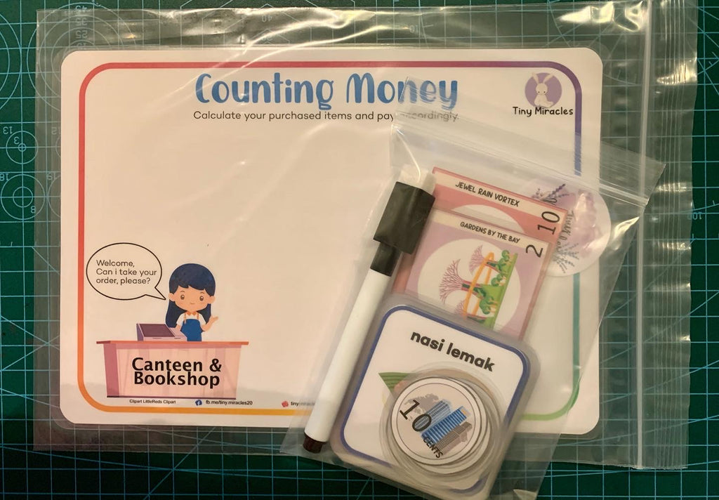Play Pretend Canteen and Bookshop set | Counting Money Activity for Kids Ages 4-8