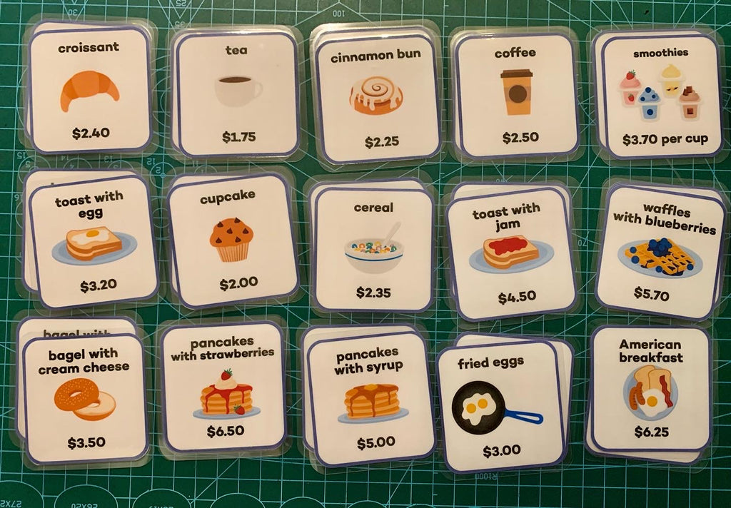 Play Pretend My Amazing Cafe set | Counting Money Learning Activity