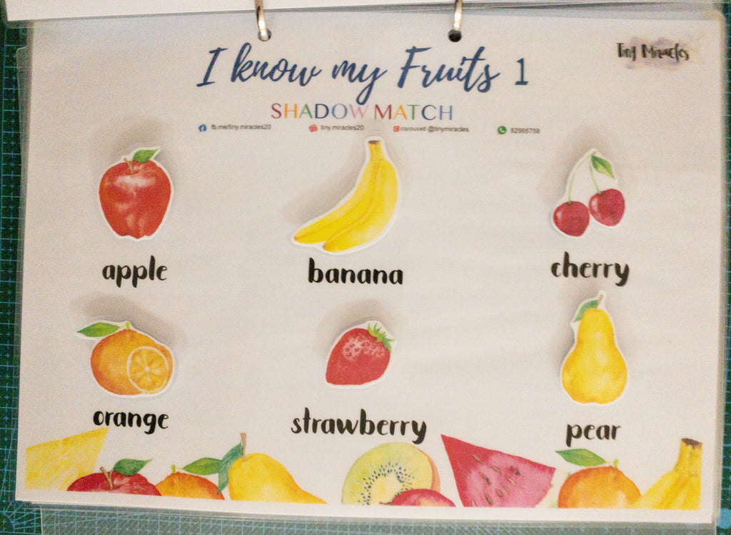 Fruit Shadow Match | I Know My Fruits Activity for Toddlers (English)