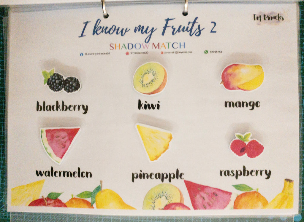 Fruit Shadow Match | I Know My Fruits Activity for Toddlers (English)