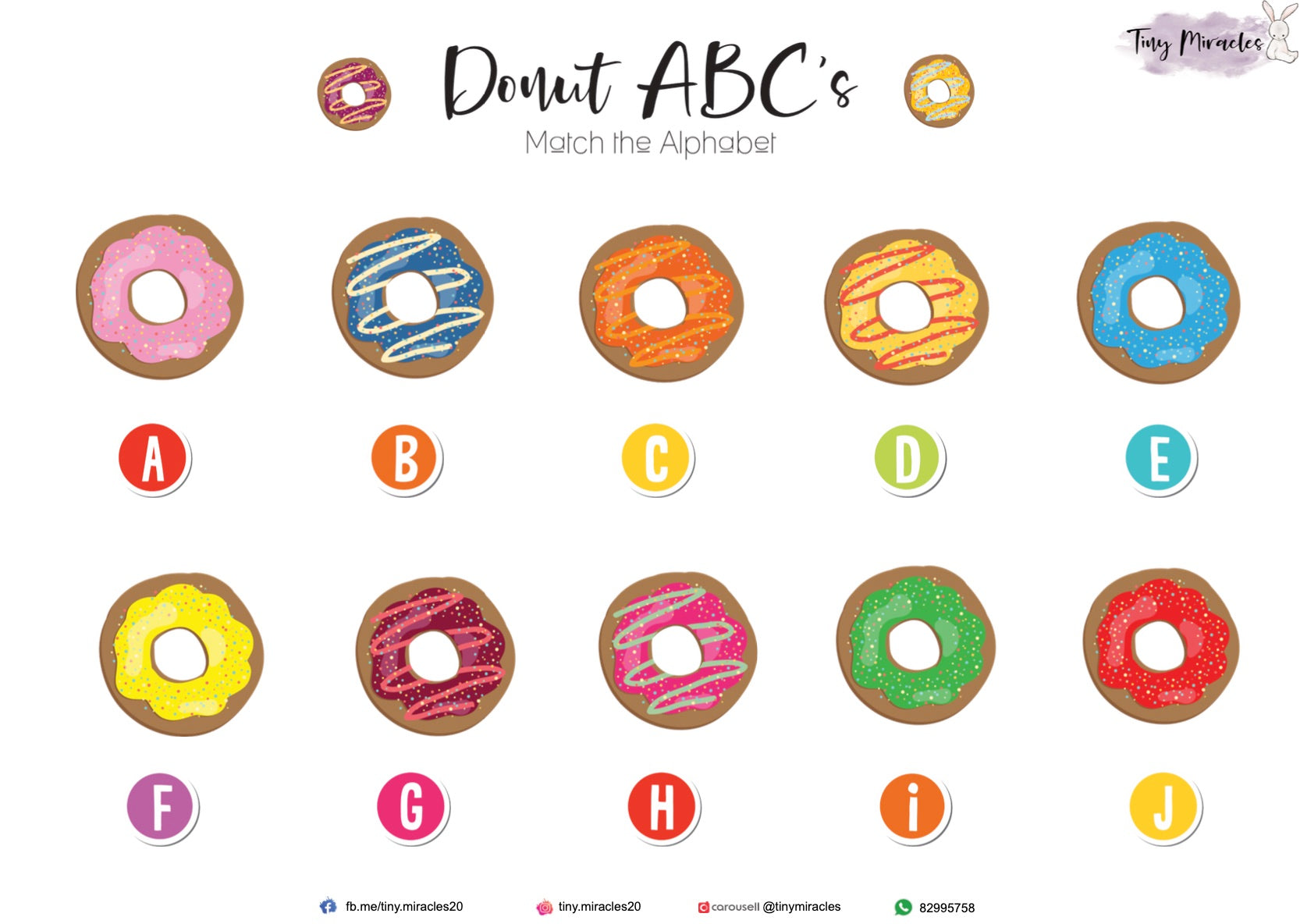 Donut Alphabet Match