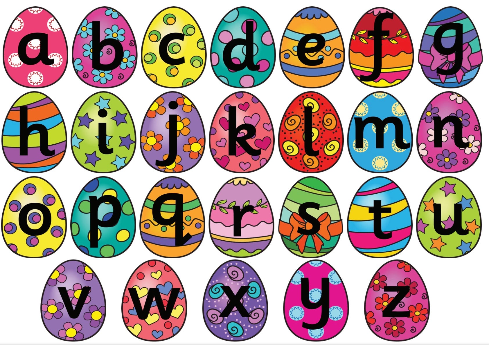 Uppercase & Lowercase Alphabets | Easter Egg Matching Activity for Toddlers