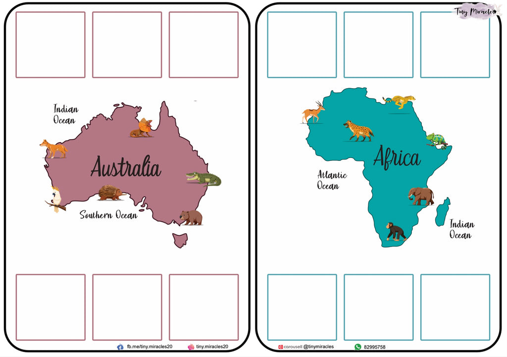 Animals on Each Continent of the World (W02)