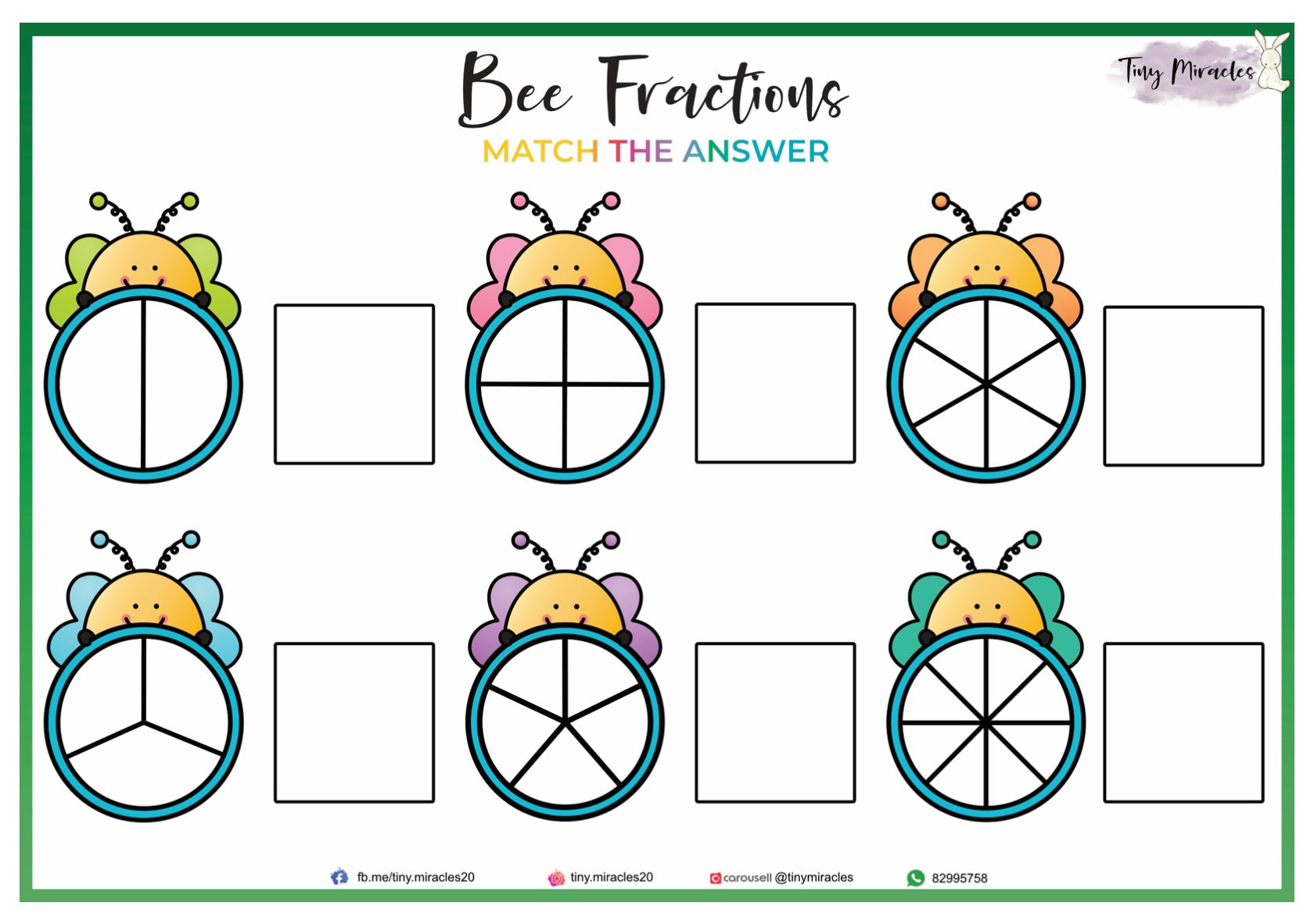 Math - Fractions Picture Match (N03A)