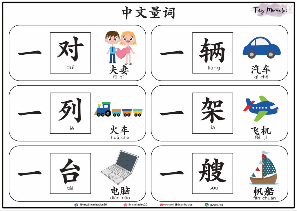 Chinese Measure Words 量词 Activity Book