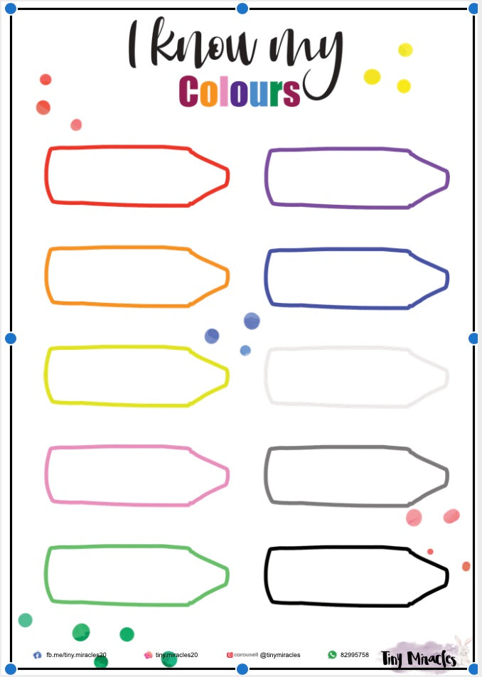 I Know My Colours with Crayons | Colour Matching Activity for Toddlers (English)