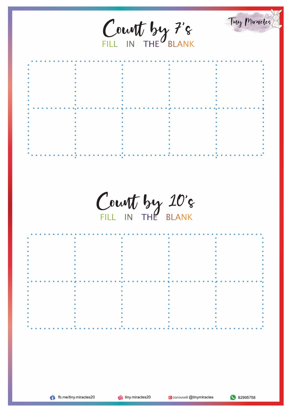 Count By 2s, 5s, 7s and 10s (N04)