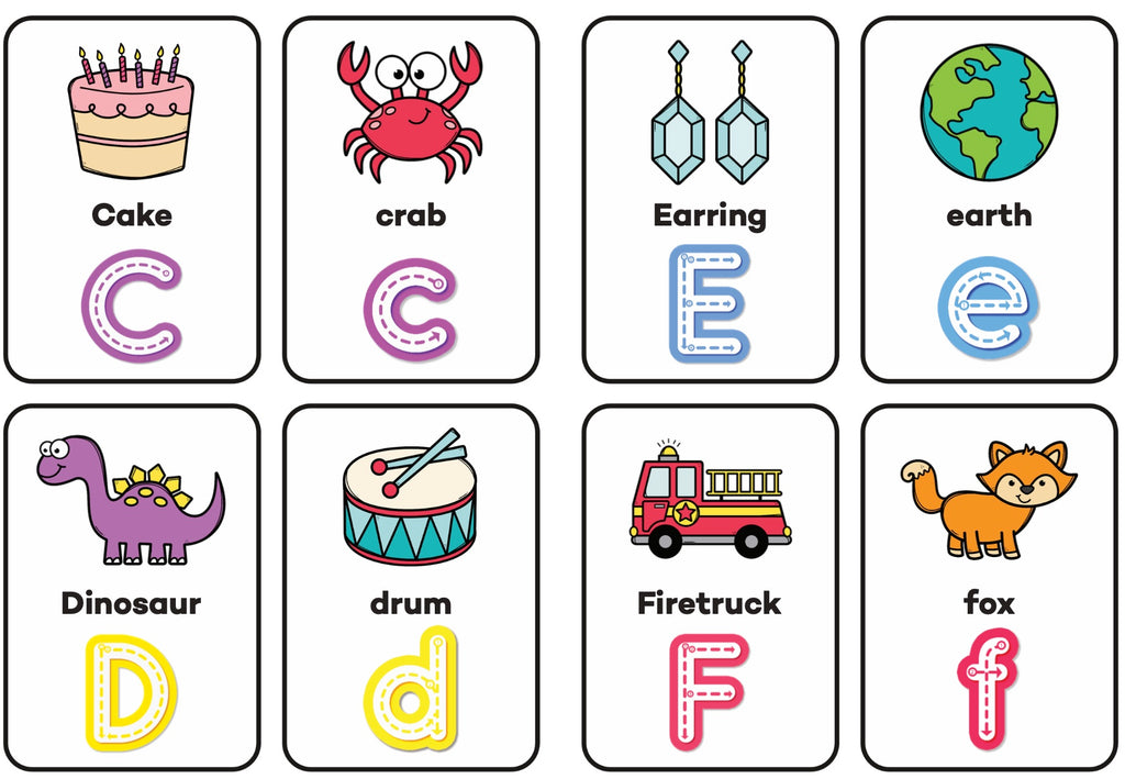 Tracing Flash Cards – Uppercase & Lowercase Alphabet (52 Pieces)