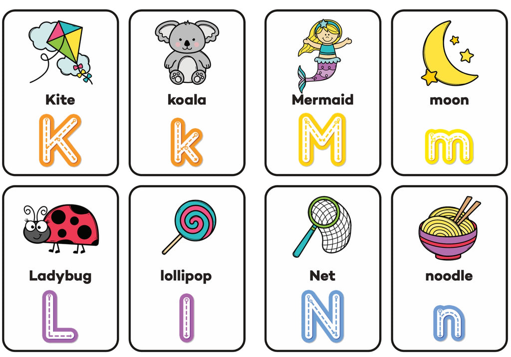 Tracing Flash Cards – Uppercase & Lowercase Alphabet (52 Pieces)