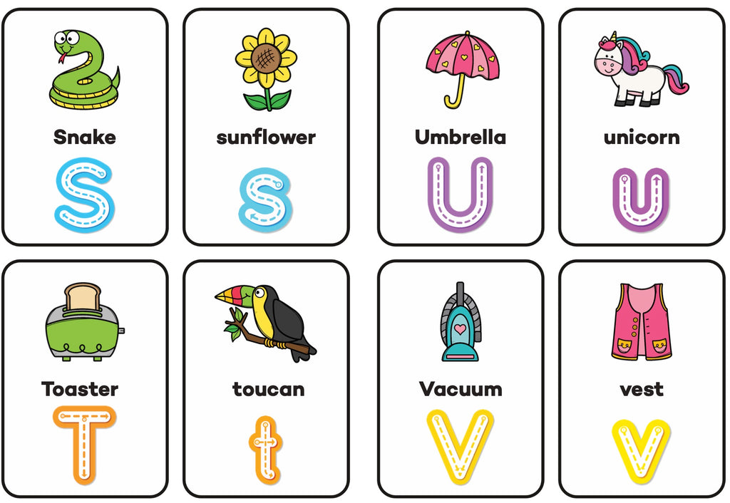 Tracing Flash Cards – Uppercase & Lowercase Alphabet (52 Pieces)