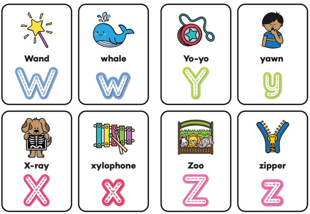 Tracing Flash Cards – Uppercase & Lowercase Alphabet (52 Pieces)