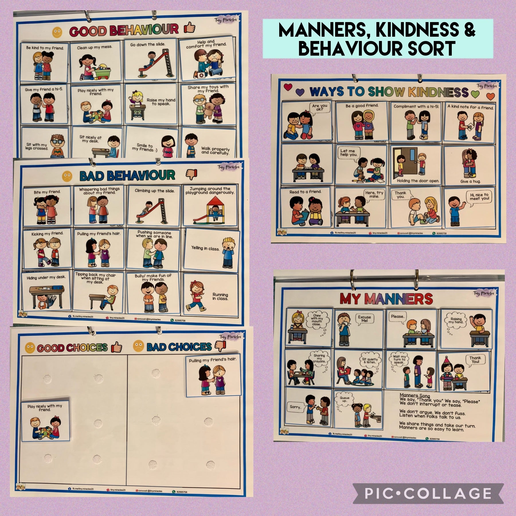 Manners/Kindness/Behaviour Activity