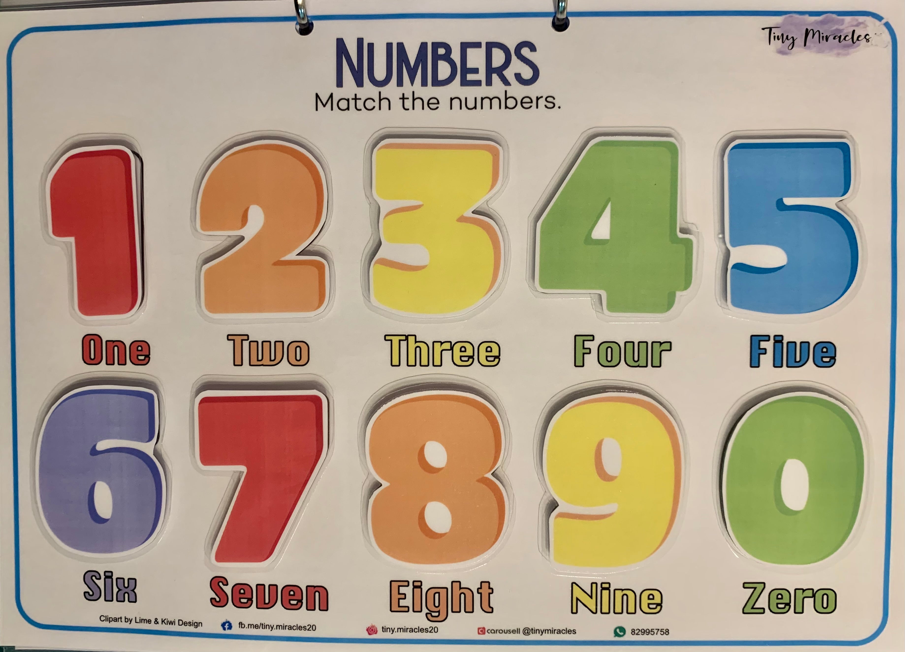 Numeric Number Match (1–20) | 3-Page Early Math Activity (OW53)