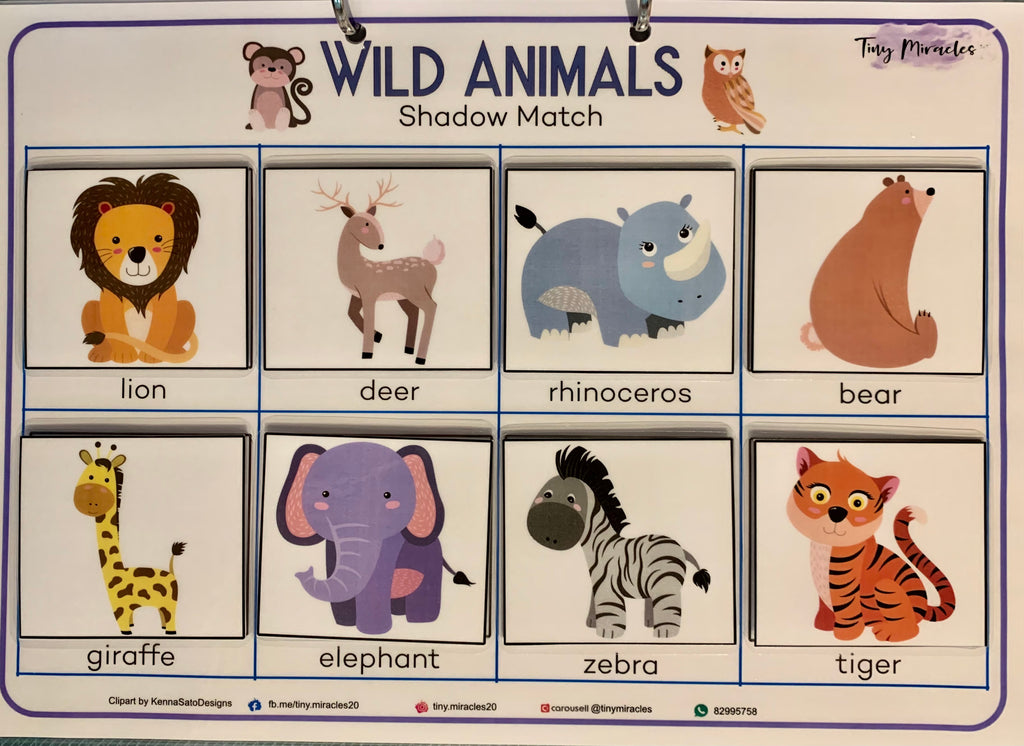 Wild Animals Shadow Match (OW63)