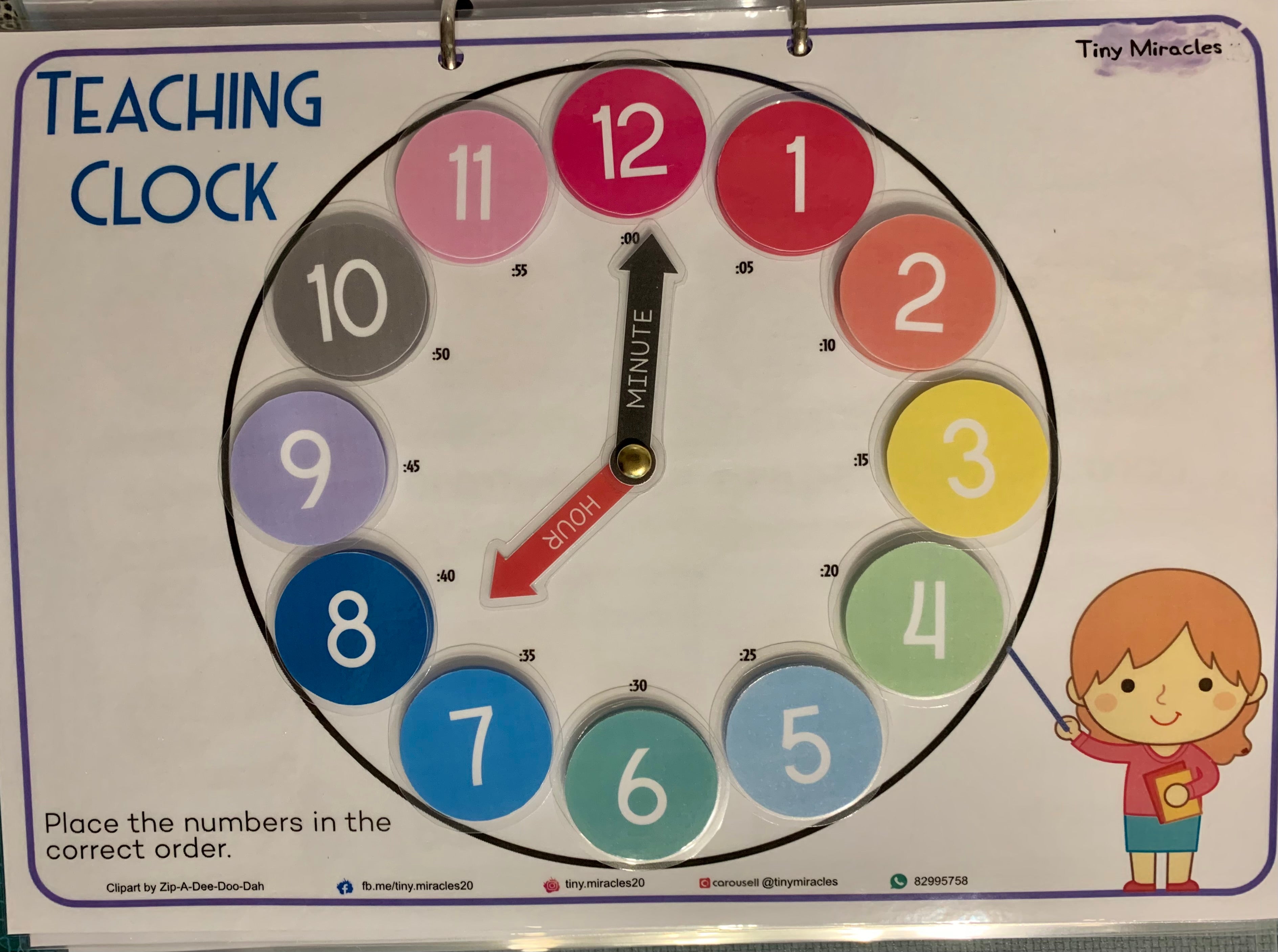 Teaching Clock (OW28E)
