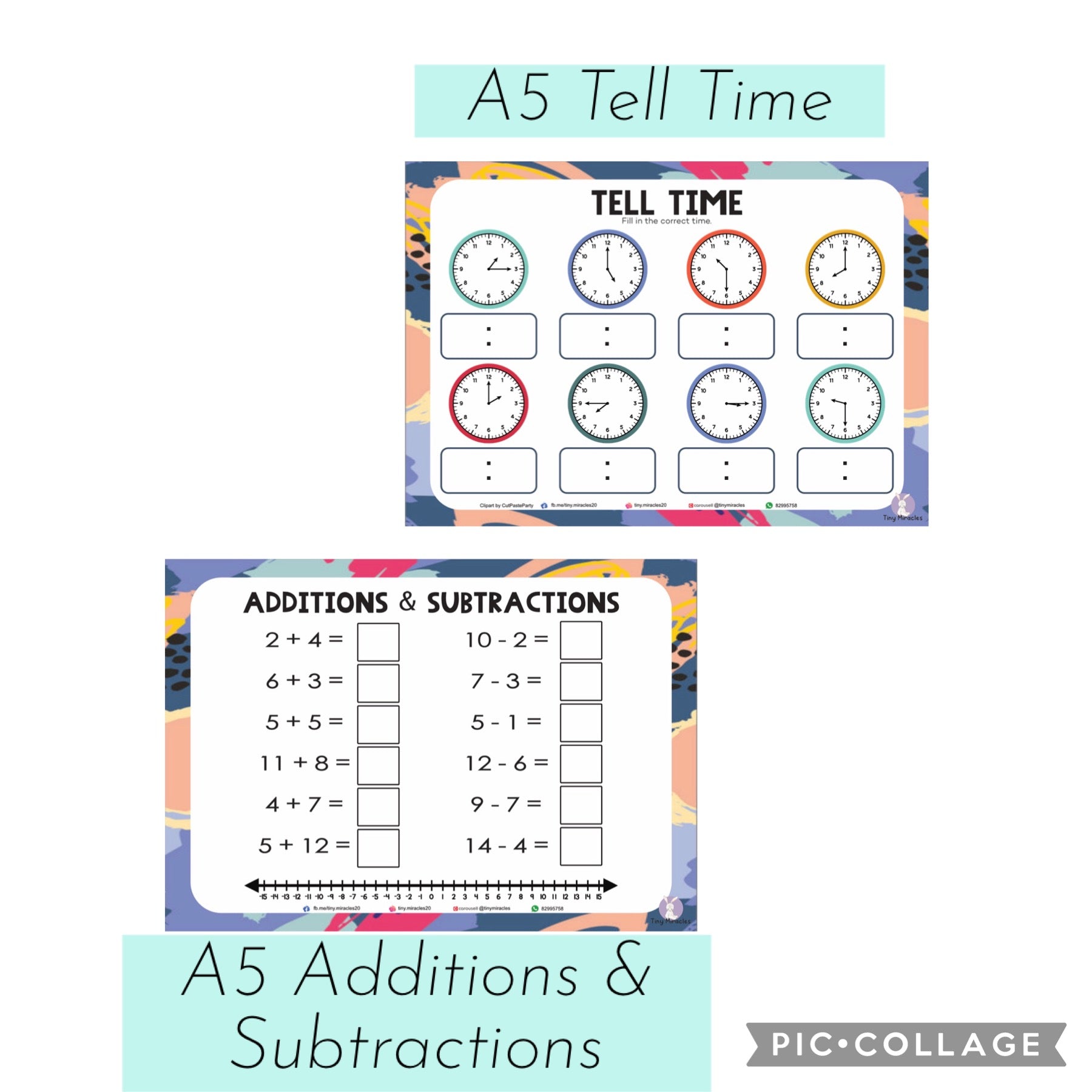 Personalised A5 Trace Sheets (Goodie Bag/Party Favours Activity)