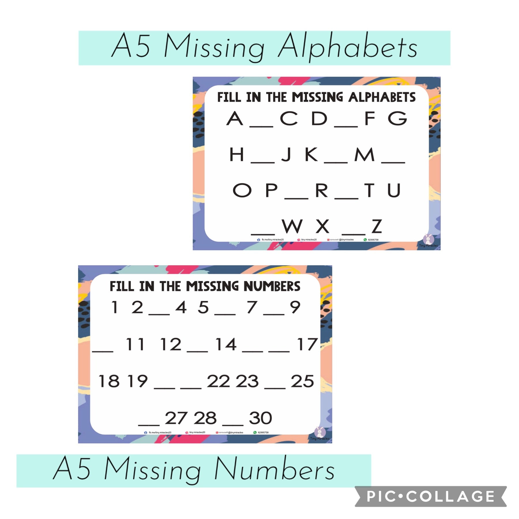 Personalised A5 Trace Sheets (Goodie Bag/Party Favours Activity)