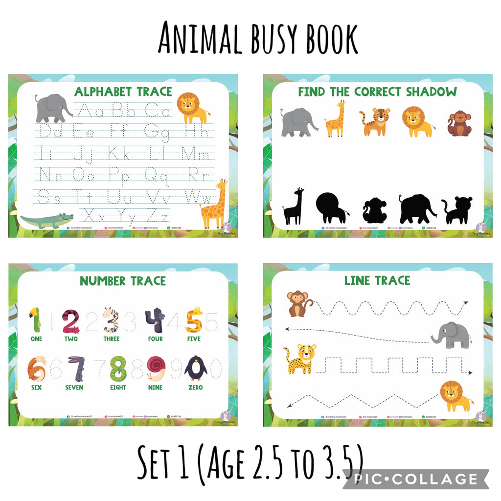 A5 Themed Busy Book (Goodie Bag/Party Favours Activity)