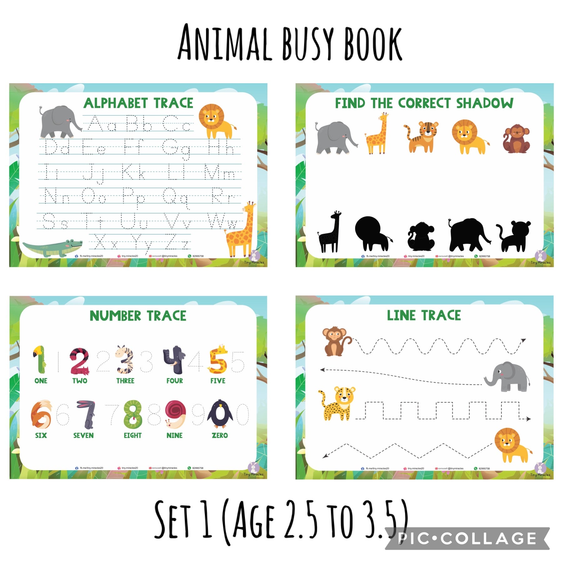 A5 Themed Busy Book (Goodie Bag/Party Favours Activity)