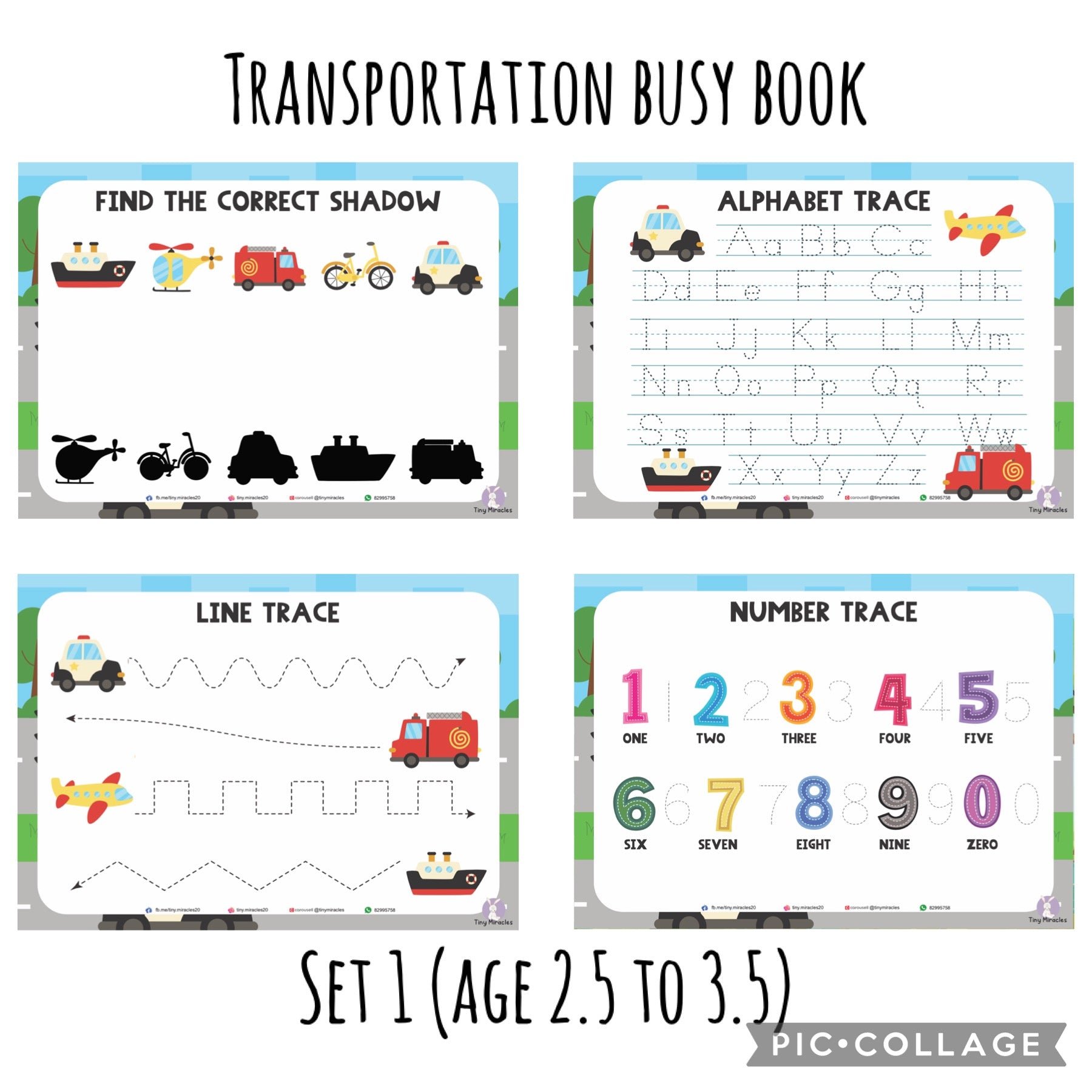 A5 Themed Busy Book (Goodie Bag/Party Favours Activity)