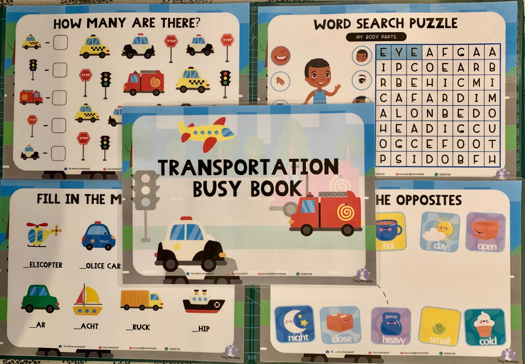 A5 Themed Busy Book (Goodie Bag/Party Favours Activity)