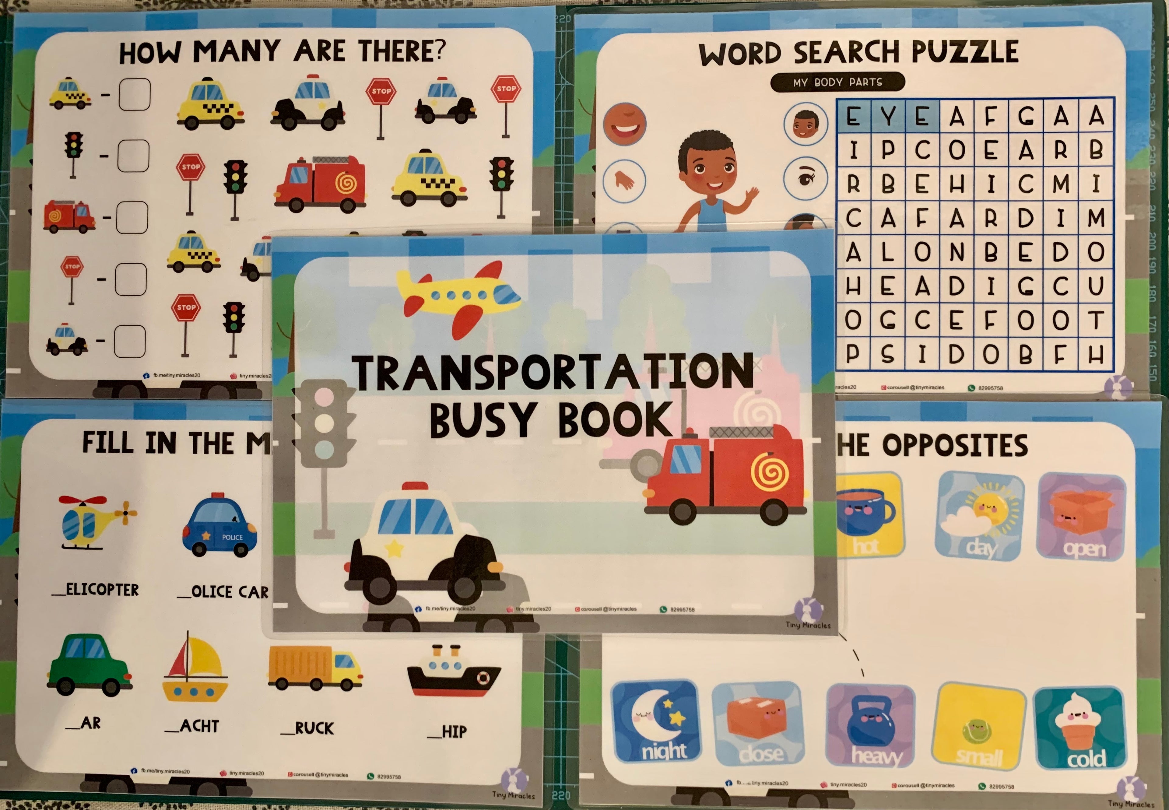 A5 Themed Busy Book (Goodie Bag/Party Favours Activity)