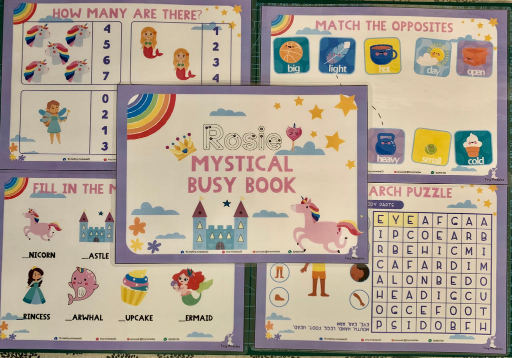 A5 Themed Busy Book (Goodie Bag/Party Favours Activity)