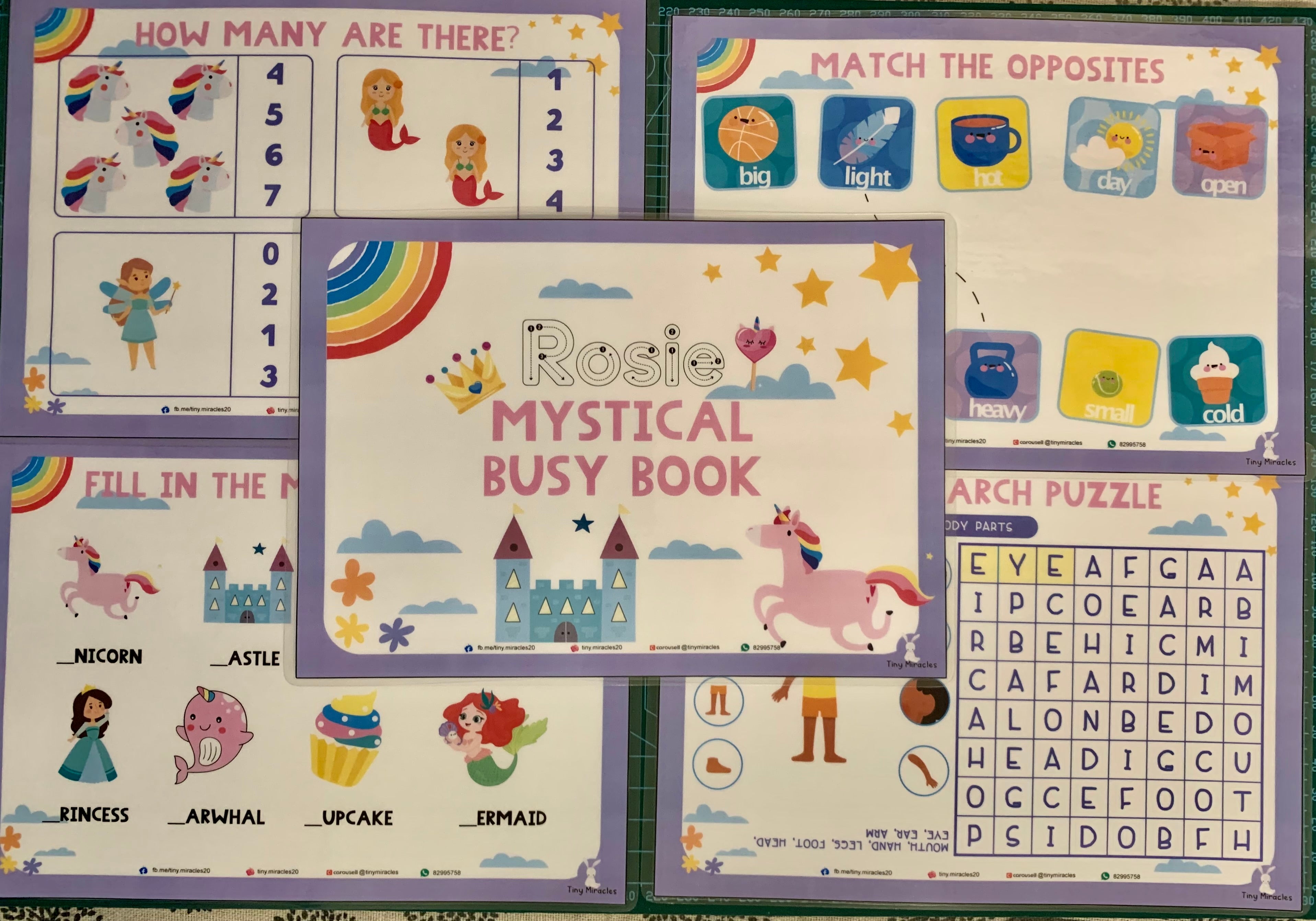 A5 Themed Busy Book (Goodie Bag/Party Favours Activity)