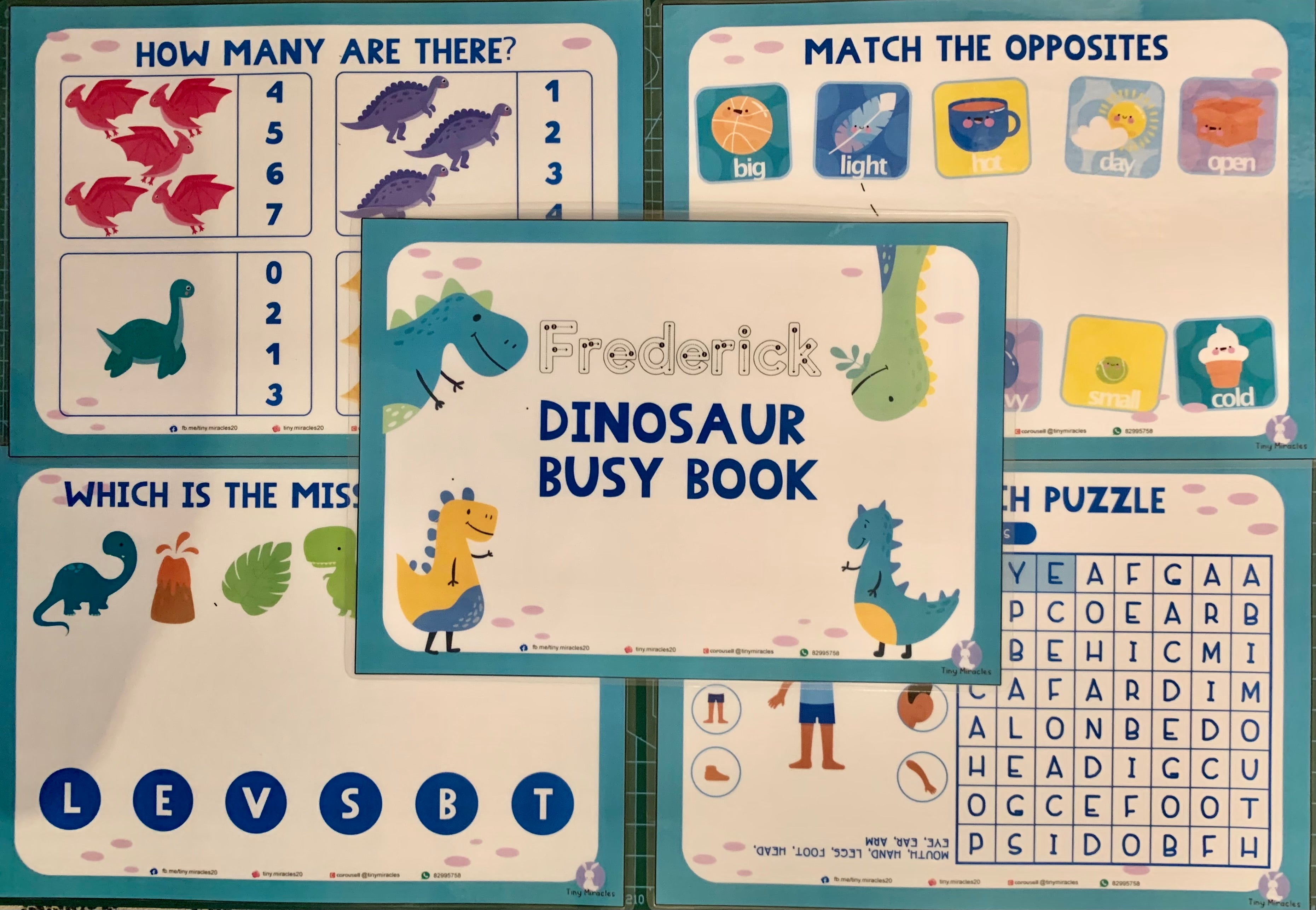 A5 Themed Busy Book (Goodie Bag/Party Favours Activity)
