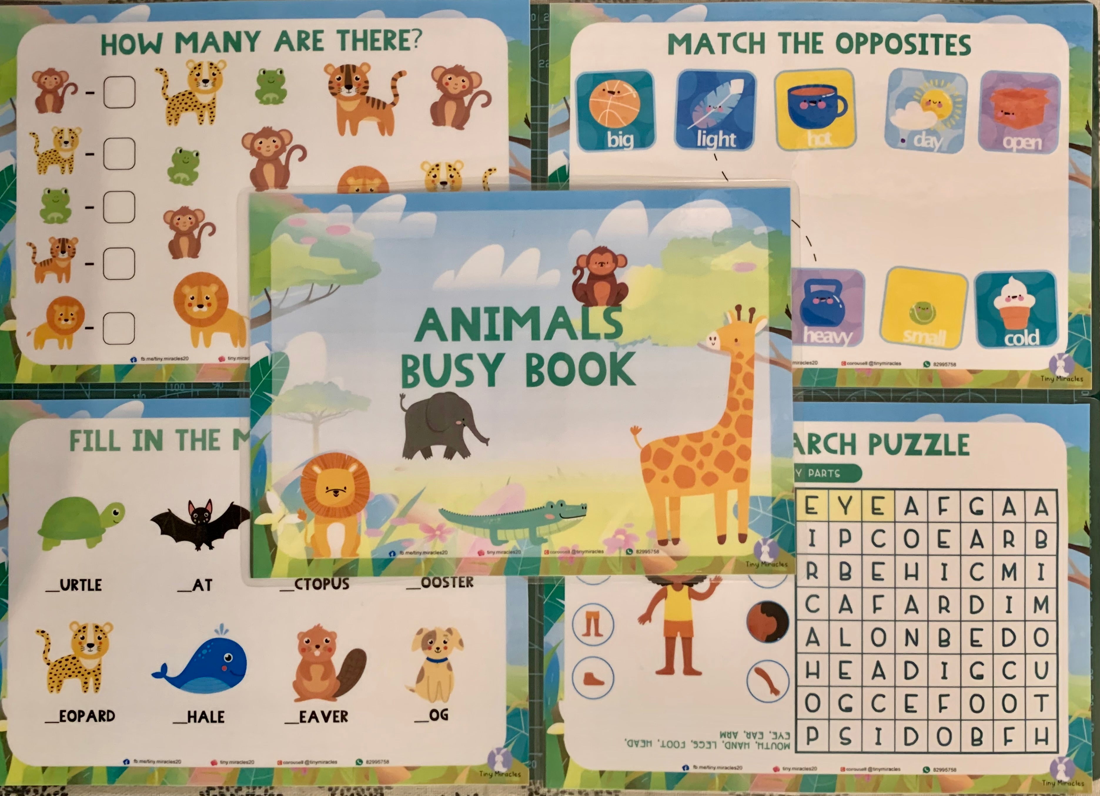 A5 Themed Busy Book (Goodie Bag/Party Favours Activity)