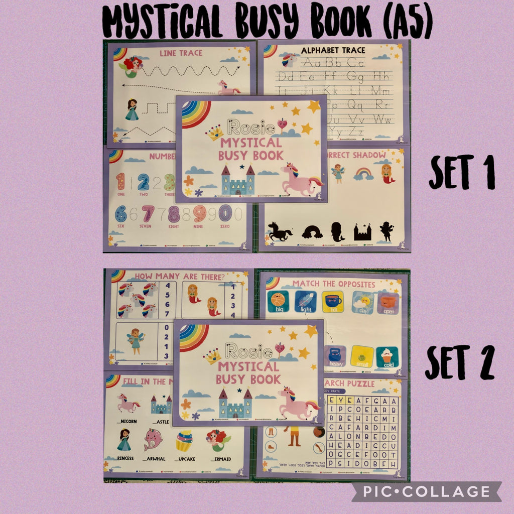 A5 Themed Busy Book (Goodie Bag/Party Favours Activity)