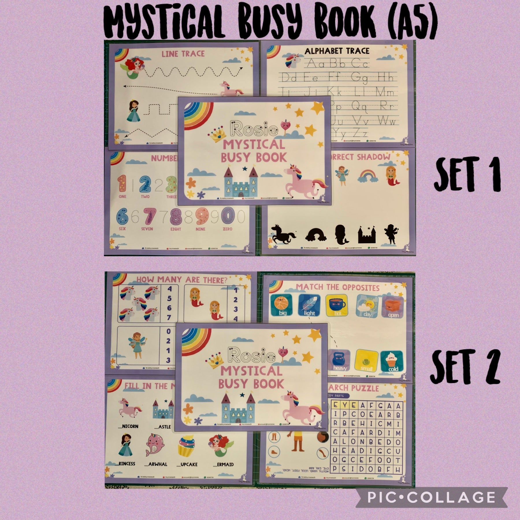 A5 Themed Busy Book (Goodie Bag/Party Favours Activity)