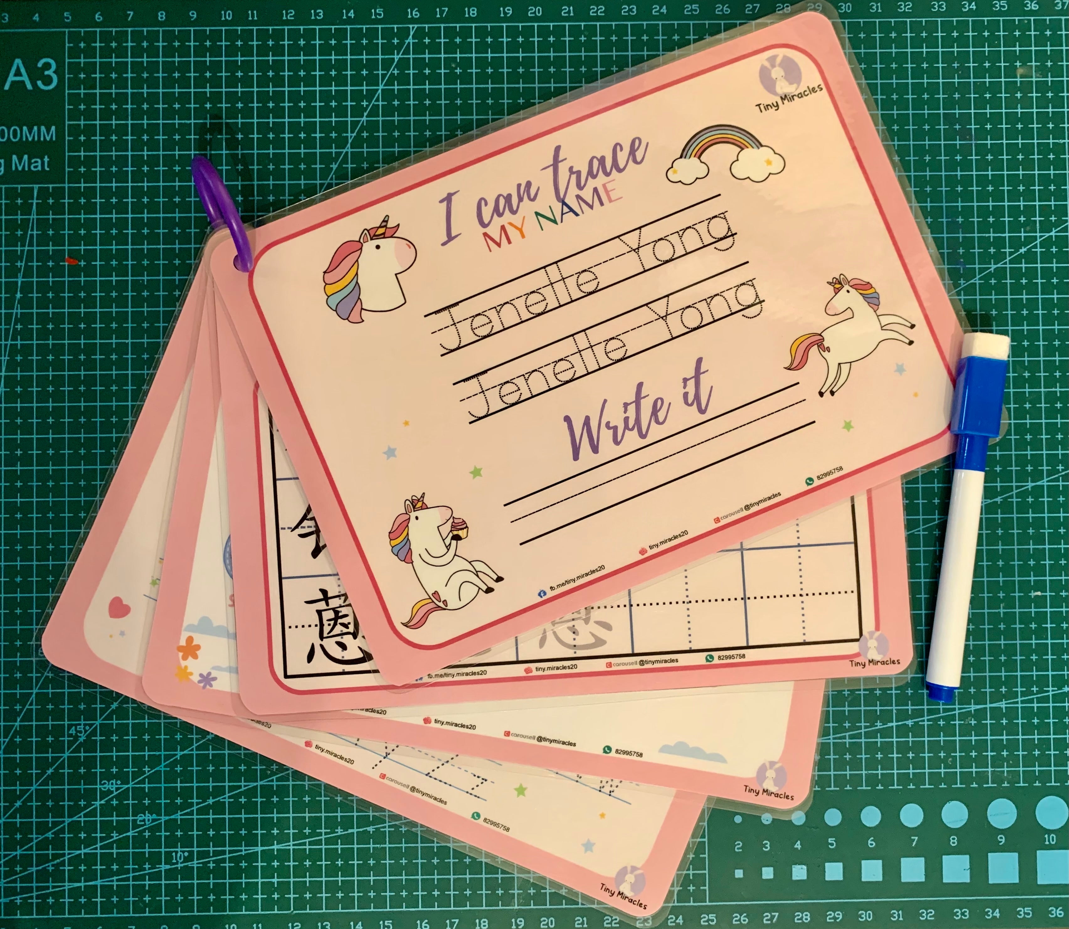 Personalised A5 Trace Sheets (Goodie Bag/Party Favours Activity)
