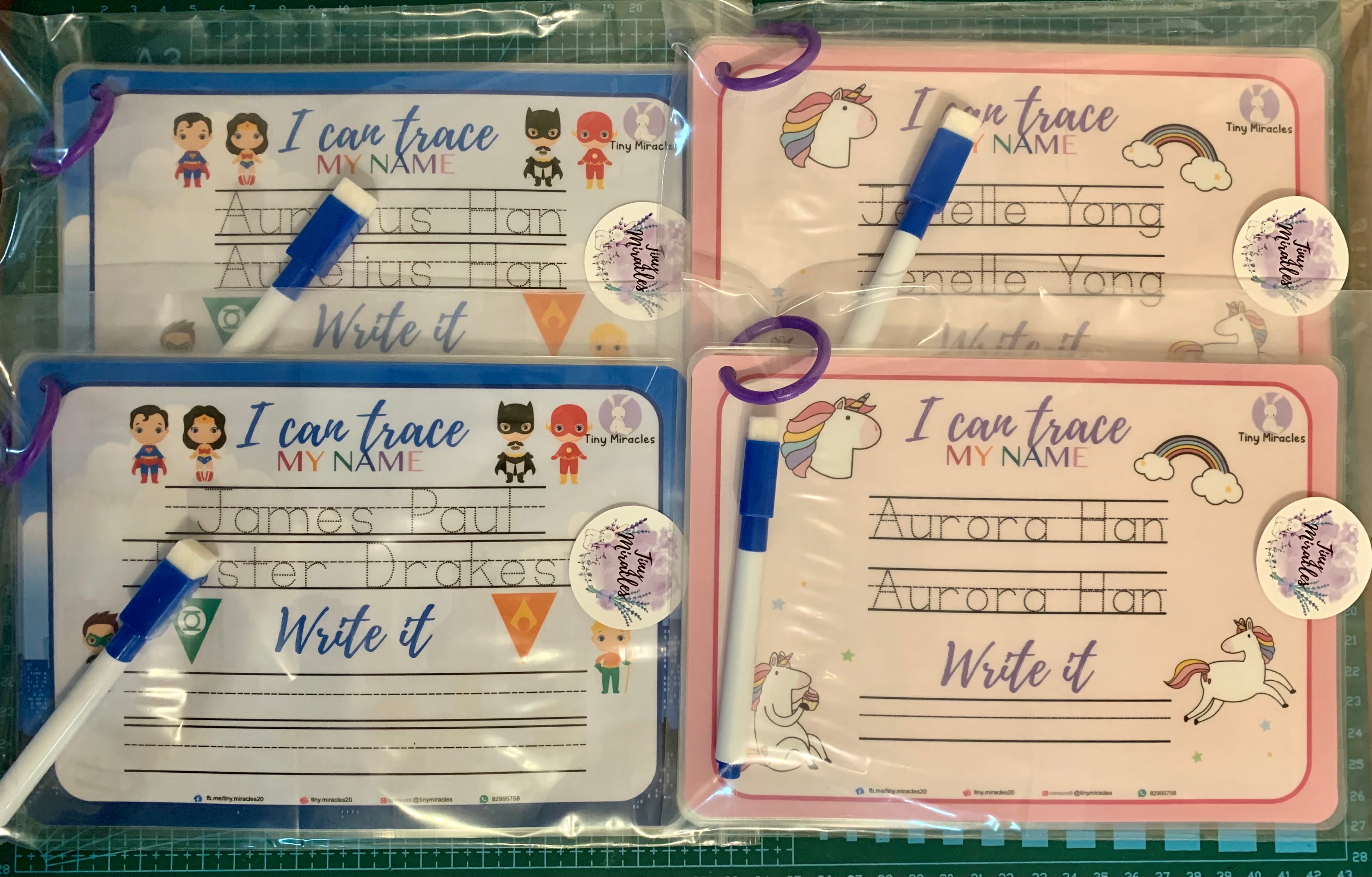 Personalised A5 Trace Sheets (Goodie Bag/Party Favours Activity)