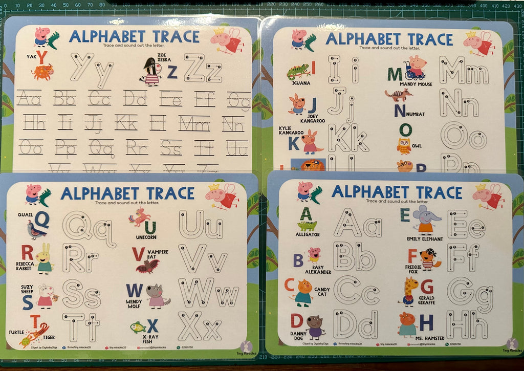 Personalised A5 Trace Sheets (Goodie Bag/Party Favours Activity)
