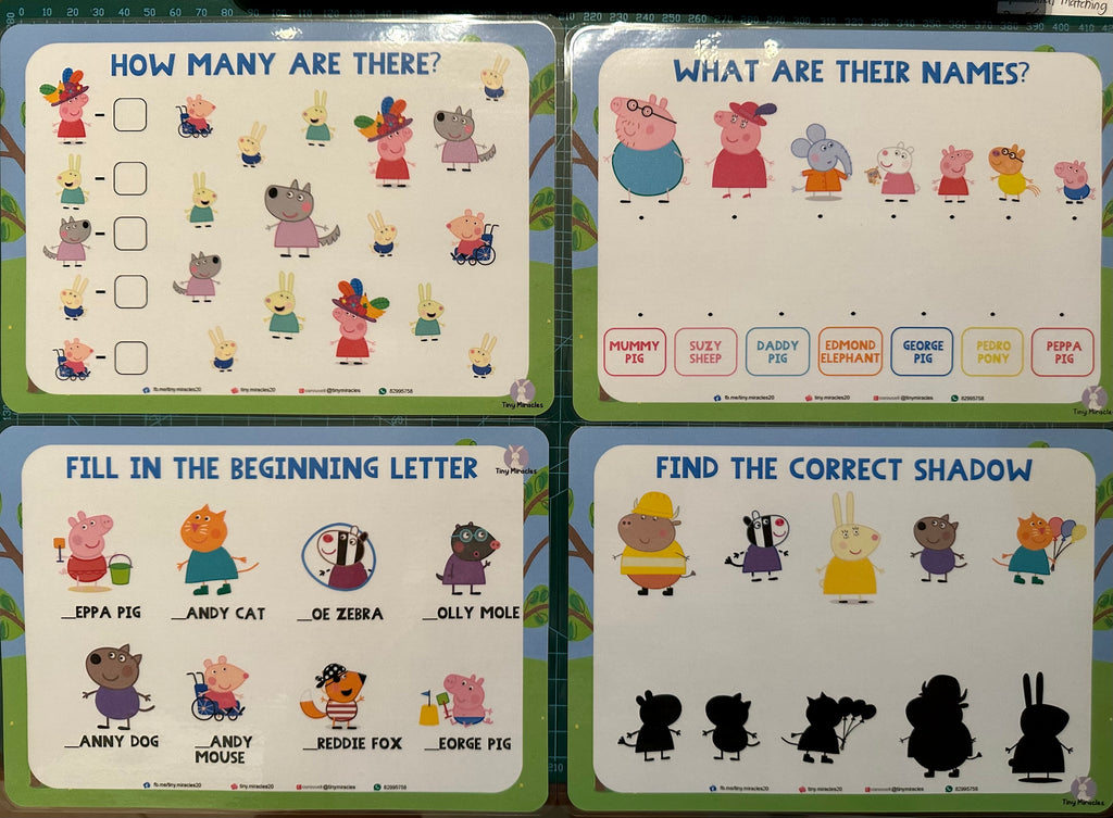 Personalised A5 Trace Sheets (Goodie Bag/Party Favours Activity)