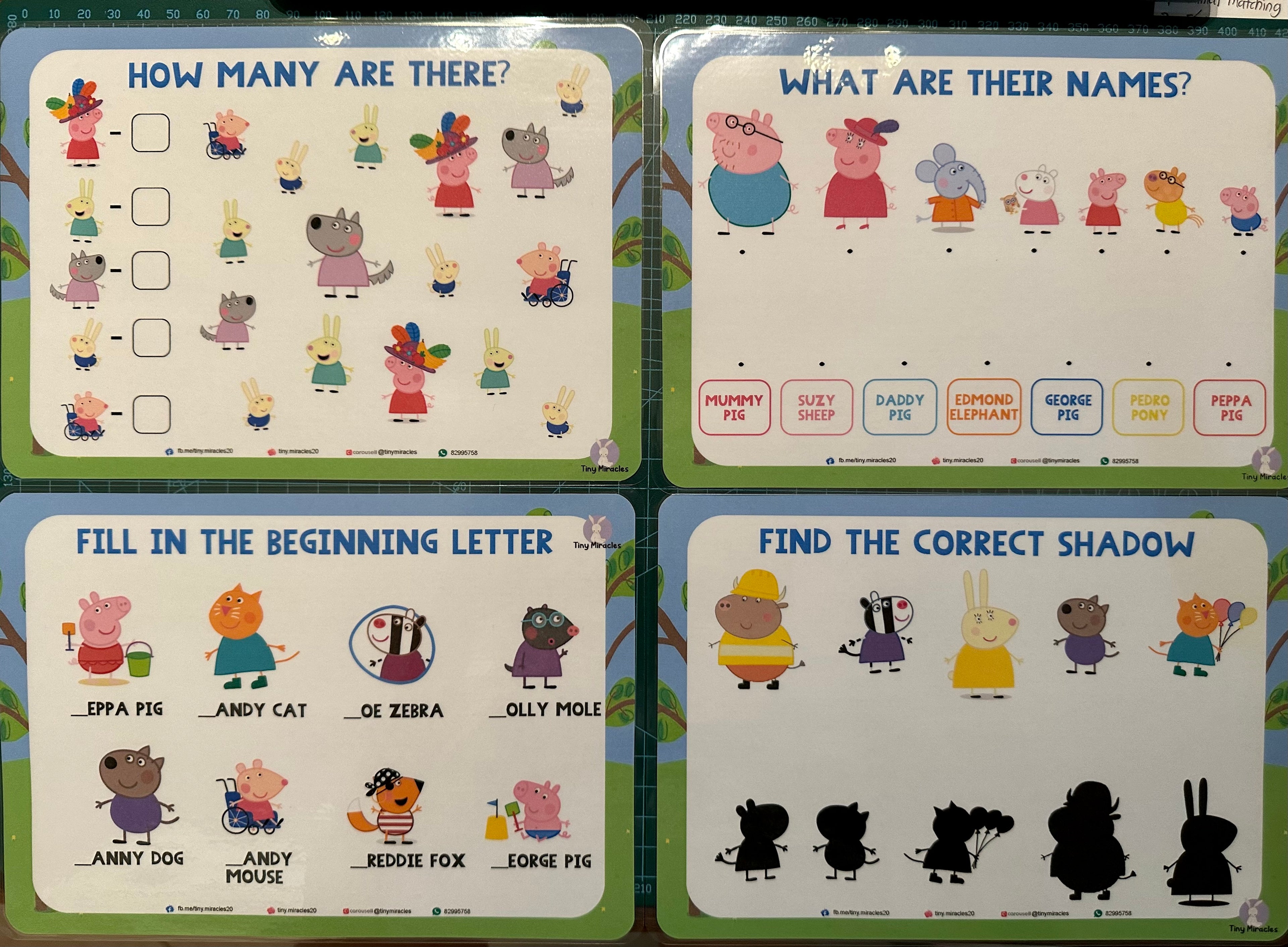 Personalised A5 Trace Sheets (Goodie Bag/Party Favours Activity)
