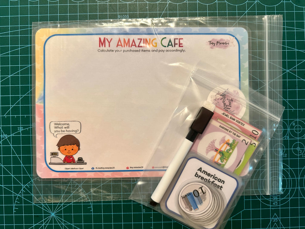 Play Pretend My Amazing Cafe set | Counting Money Learning Activity