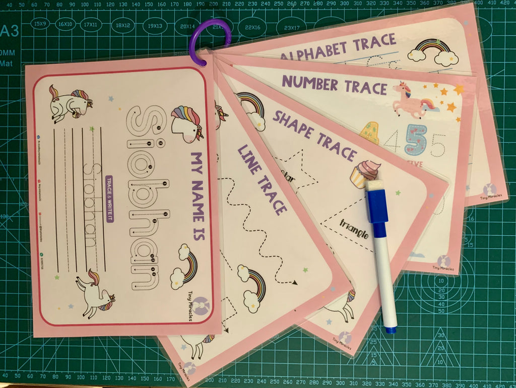 Personalised A5 Trace Sheets (Goodie Bag/Party Favours Activity)