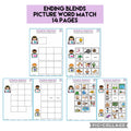 Ending Blends Picture Word Match (OW60D)