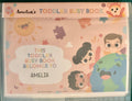 Toddler busy book with colorful illustrations and personalized name 