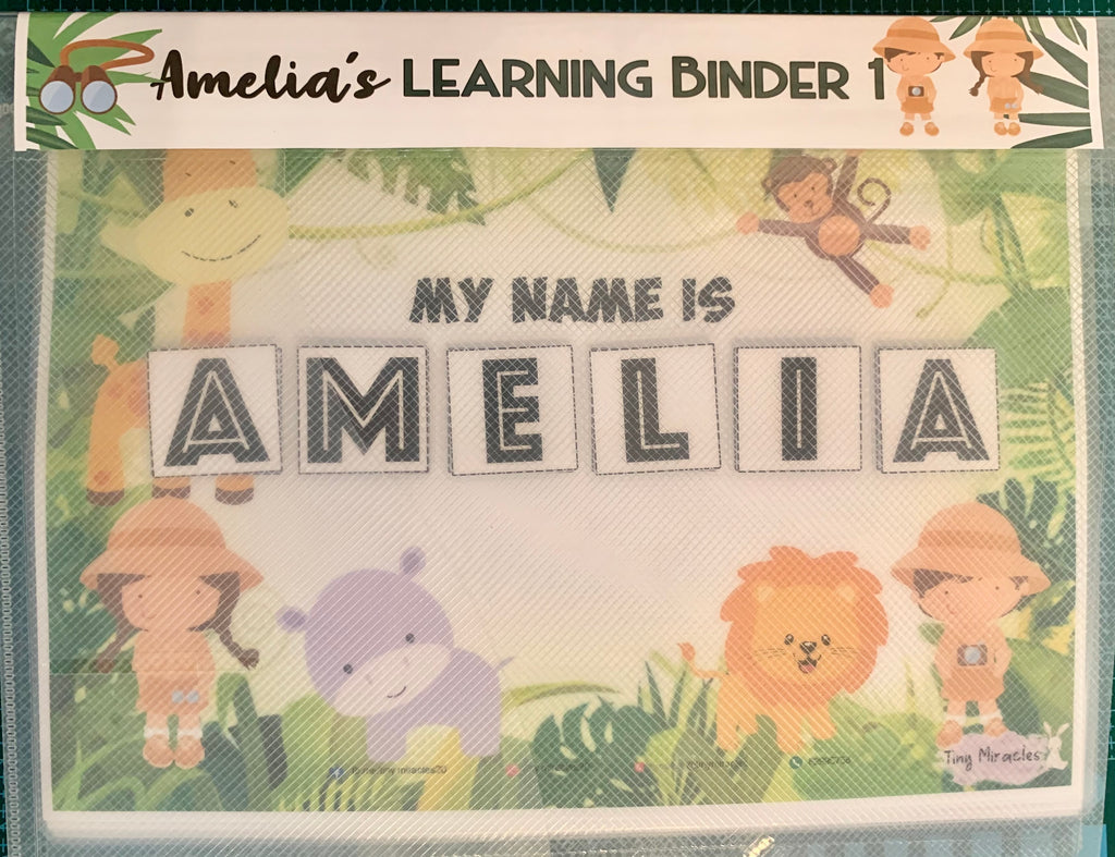 My First Busy Binder Set 1 | Personalised Learning Activity Bundle