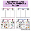 Beginning Blend Picture Word Match (OW60C)