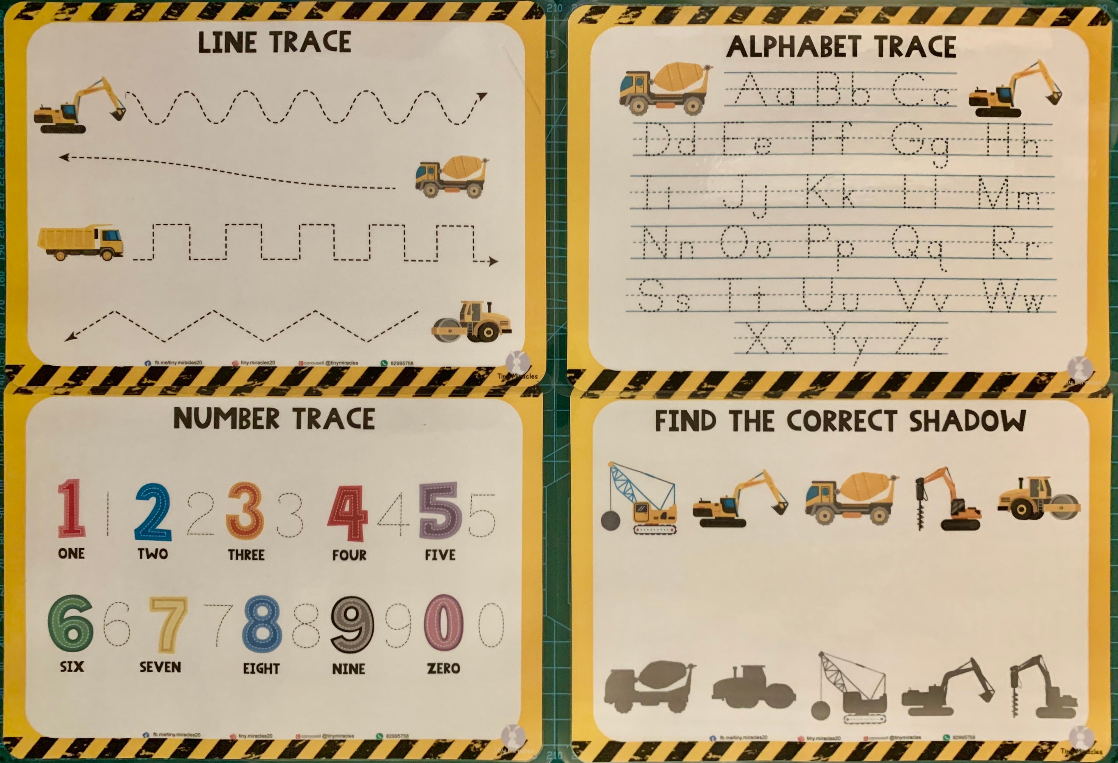 Personalised A5 Trace Sheets (Goodie Bag/Party Favours Activity)