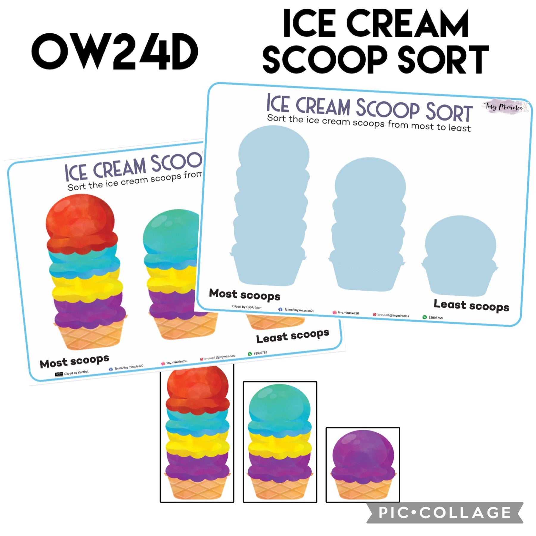 Ice Cream Scoop Sort (OW24D)