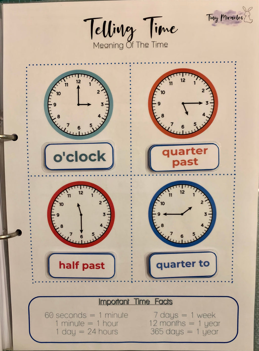 Tell Time Activity Bundle