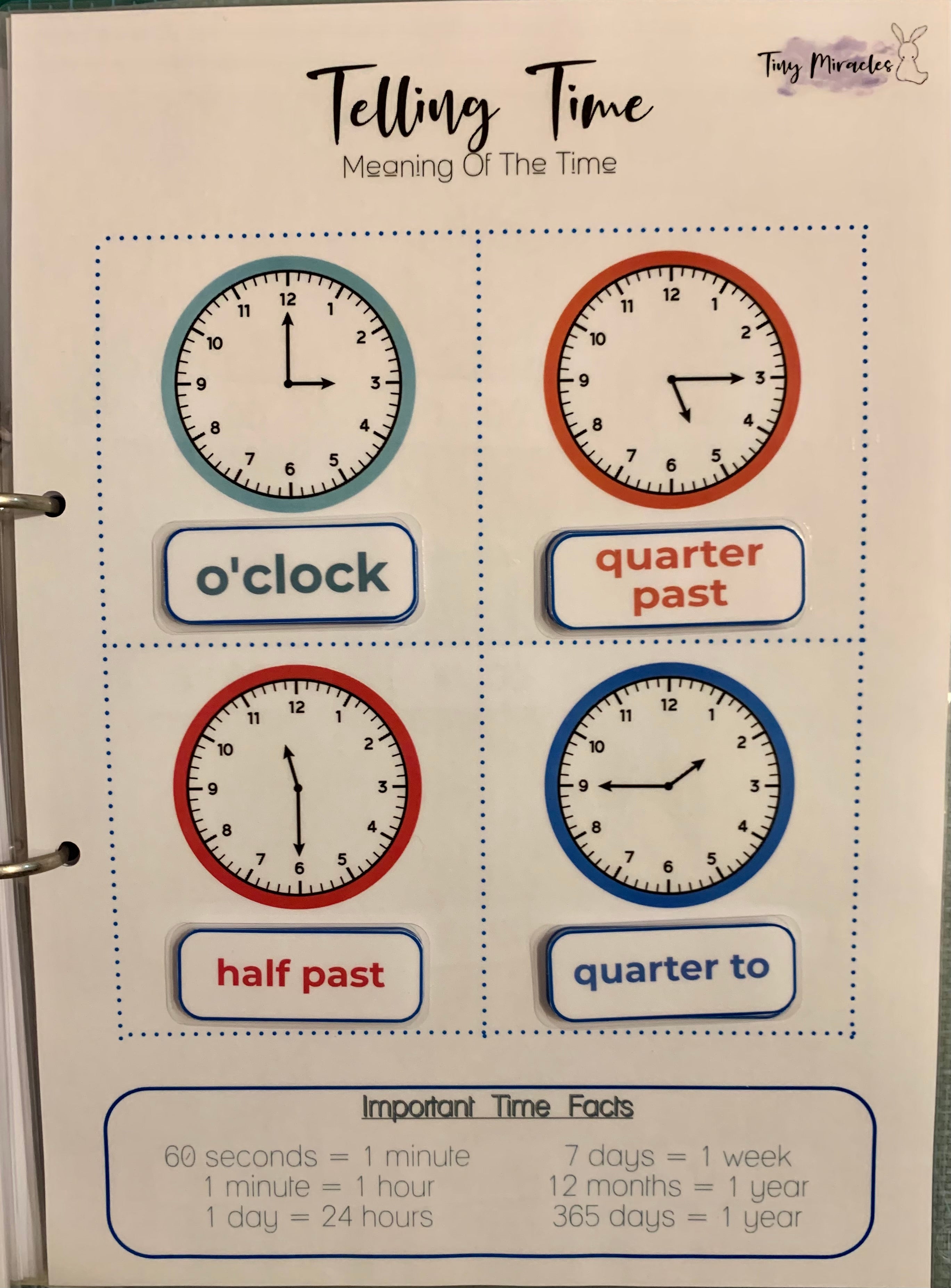 Tell Time Activity Bundle