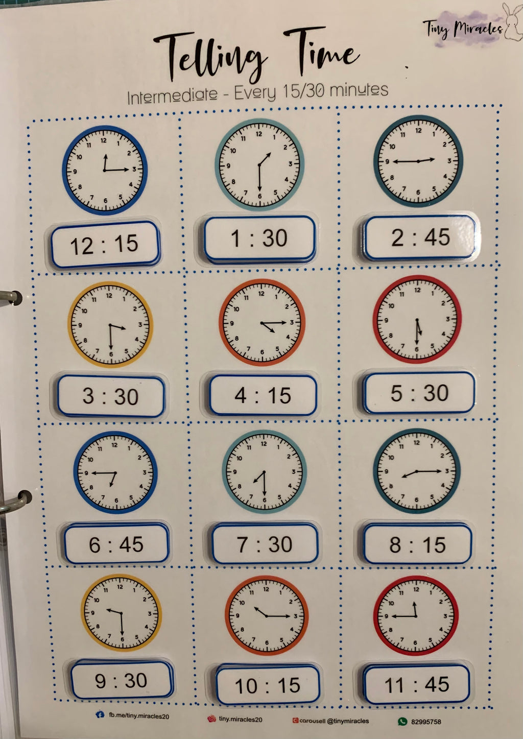 Tell Time Activity Bundle