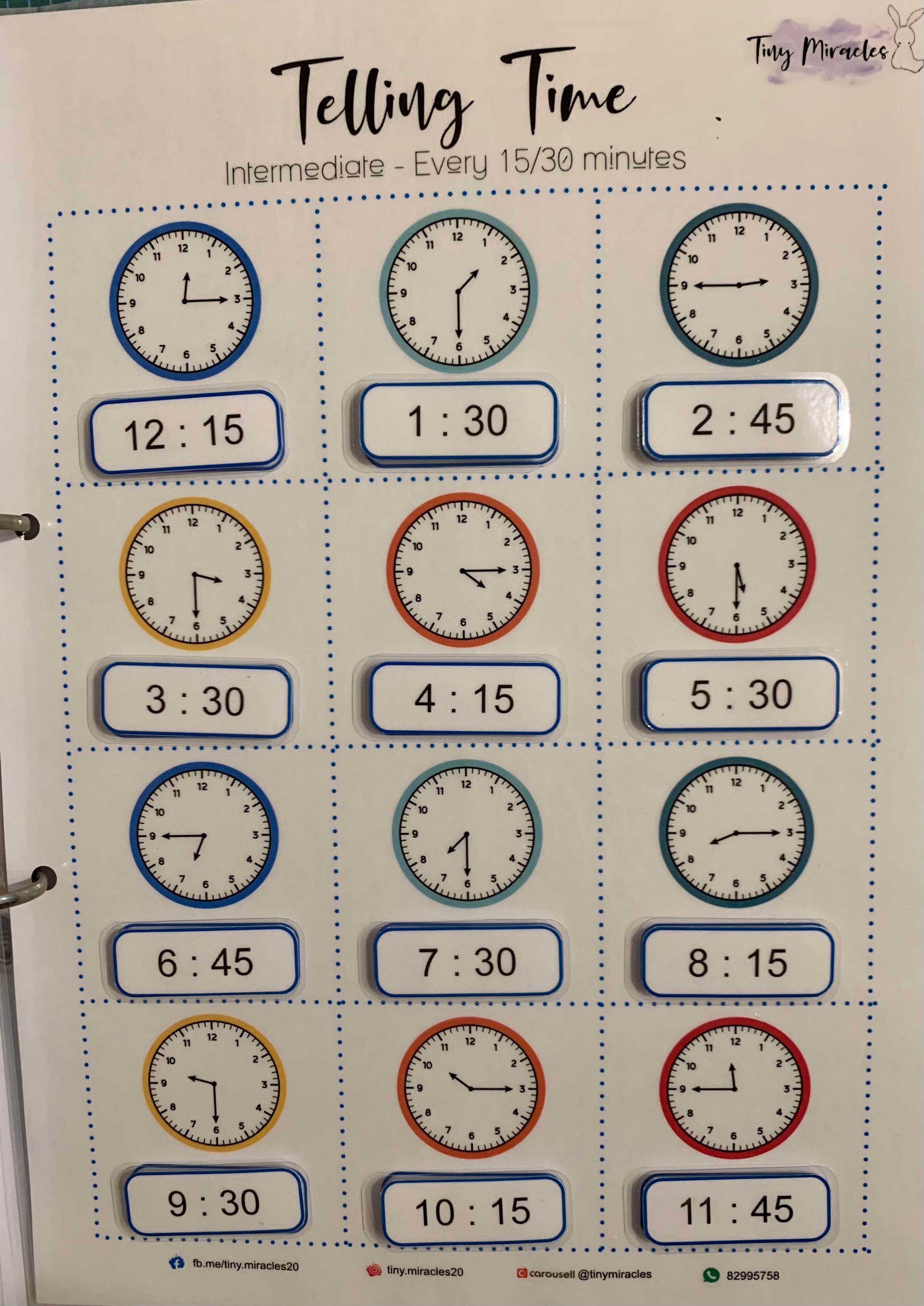 Tell Time Activity Bundle