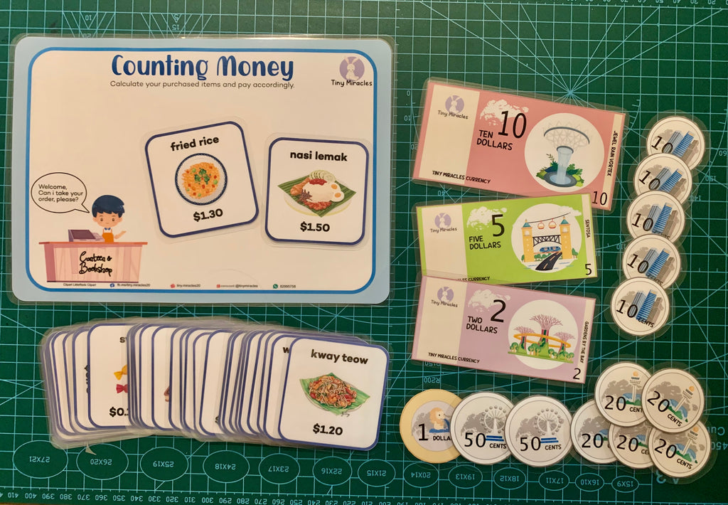 Play Pretend Canteen and Bookshop set | Counting Money Activity for Kids Ages 4-8